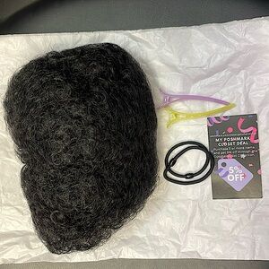 Afro Puff Drawstring color #1b w/accessories